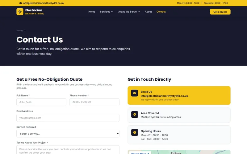 Electrician Merthyr Tydfil — screenshot 1
