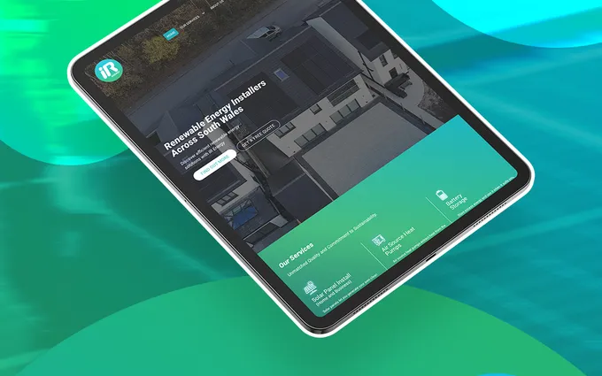 IR Energy website designed by NC Digital